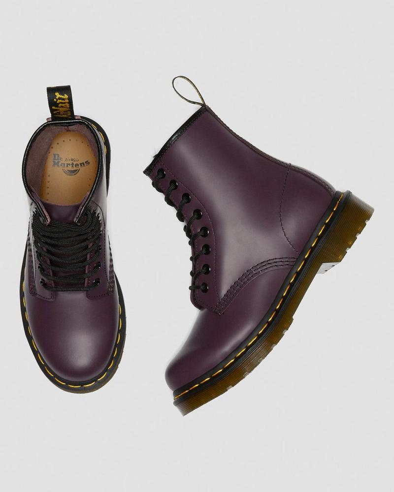 Dr Martens 1460 Smooth Læder Snørestøvler Dame Lilla | DK 204JPQ